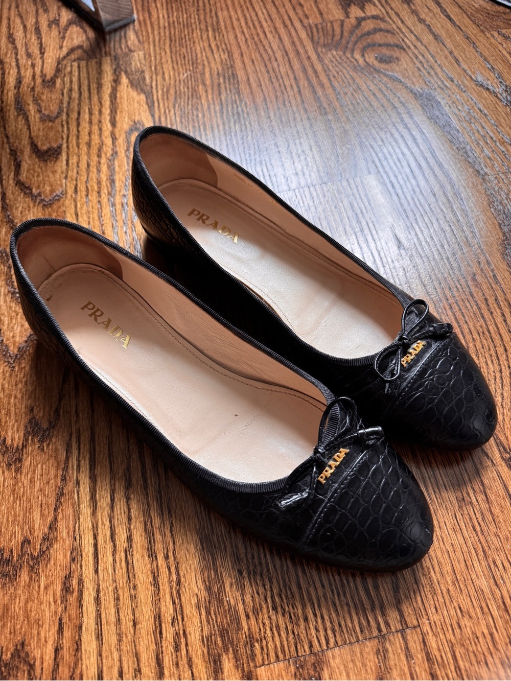 Prada Calfskin Ballet Flats